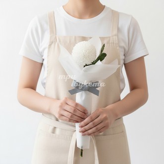 Мини-букет из хризантемы Пингпонг