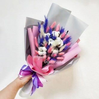 Букет из пушистых сухоцветов