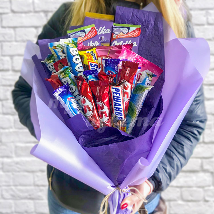 Букет из конфет и Milka